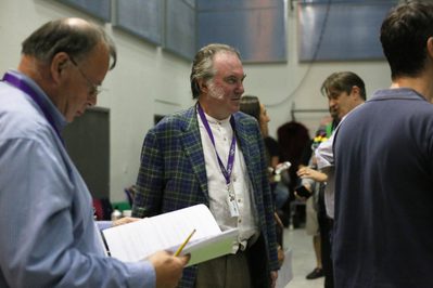 David Pountney in rehearsal for Khovanshchina Photo credit Olivia Richardson