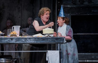 WNO Hansel Gretel Adrian Thompson The Witch Ailish Tynan Gretel Photo Credit 167