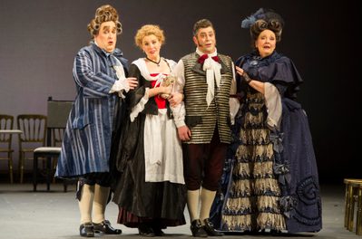 WNO The Marriage Of Figaro Richard Wiegold Doctor Bartolo Anna Devin Susanna David Stout Figaro And Susan Bickley Marcellina Photo Credit Richard Hubert Smith 6426