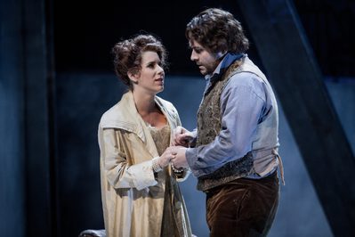 WNO La Bohème Lauren Fagan Musetta And Gary Griffiths Marcello Photo Credit Robert Workman 301