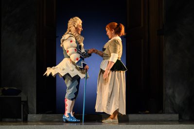 WNO La Cenerentola Matteo Macchioni Don Ramiro Tara Erraught Angelina Photo credit © Jane Hobson 2333 Jane Hobson