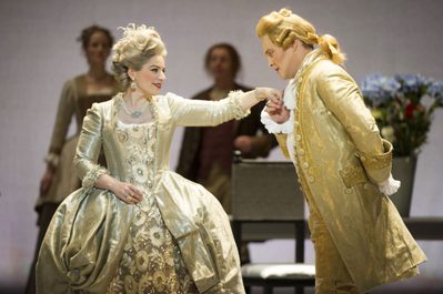 WNO The Marriage of Figaro Elizabeth Watts Countess Almaviva and Mark Stone Count Almaviva Photo credit Richard Hubert Smith 7138