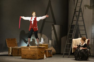 WNO The Marriage of Figaro Anna Harvey Cherubino and Soraya Mafi Susanna Photo credit Richard Hubert Smith2732 Richard Hubert-Smith 2020