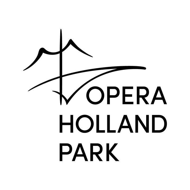 Opera Holland Park logo RGB Black on White Opera Holland Park logo.