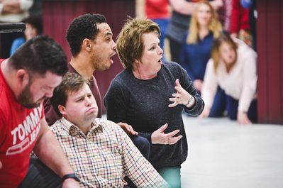 WNO Blaze of Glory Cast of Blaze of Glory photo credit Kirsten Mc Ternan 014 Cast rehearsing looking shocked