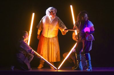WNO The Magic Flute Jonathan Lemalu Sarastro Raven Mc Million Pamina photo credit Craig Fuller 2701