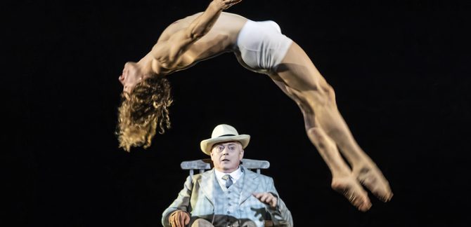 WNO Death in Venice Mark le Brocq Gustav von Aschenbach and Antony César Tadzio photo credit Johan Persson 07563