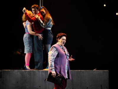 WNO Peter Grimes Catherine Wyn Rogers Mrs Sedley photo credit Dafydd Owen 4089
