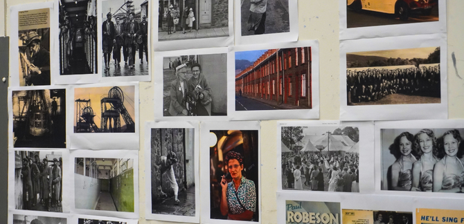 Blaze of Glory: Coal and Community Blog Cover Multiple images of industrial scenes and sights.