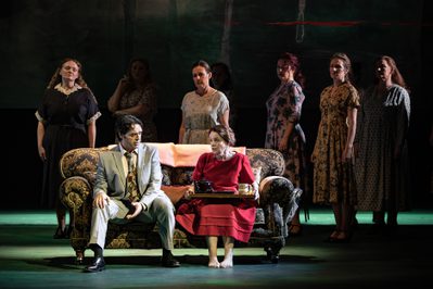 WNO The Flying Dutchman Leonardo Caimi Erik Rachel Nicholls Senta Cast of The Flying Dutchman photo credit Craig Fuller 2006